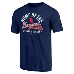 Atlanta Braves Hometown Collection Home Of The Braves Tri-Blend T-Shirt - MLB