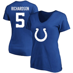Anthony Richardson Indianapolis Colts Women's Plus Size Fair Catch Name & Number Scoop Neck T-Shirt Royal | NFL