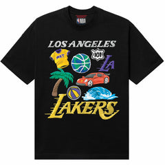 Los Angeles Lakers NBA x MARKET Unisex Claymation T-Shirt Black - NBA