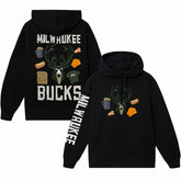Milwaukee Bucks NBA x MARKET Unisex Claymation Pullover Hoodie Black - NBA