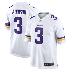 Jordan Addison Minnesota Vikings Away Game Jersey White | Nike for Sale
