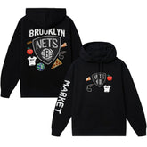 Brooklyn Nets NBA x MARKET Unisex Claymation Pullover Hoodie Black - NBA