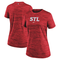 St. Louis Cardinals Nike Women's 2024 City Connect Authentic Collection Practice Velocity T-Shirt - MLB
