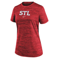 St. Louis Cardinals Nike Women's 2024 City Connect Authentic Collection Practice Velocity T-Shirt - MLB