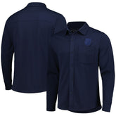 USMNT Antigua Streamer Diamond Button-Up Shacket Navy - FIFA World CUP