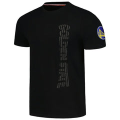 Golden State Warriors FISLL 3D Puff Print Sliced Logo T-Shirt Black - NBA