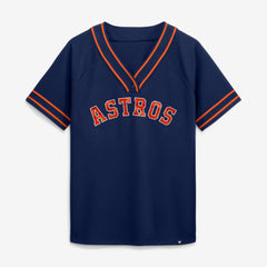 Houston Astros Fanatics Women's Diva Race Ahead Raglan V-Neck T-Shirt - MLB