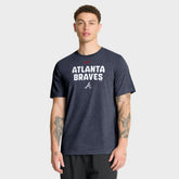 Atlanta Braves Nike Stacked Tri-Blend T-Shirt - MLB