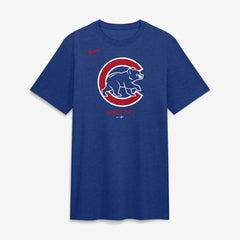 Chicago Cubs Nike Tri-Blend Logo T-Shirt - MLB