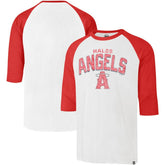 Los Angeles Angels '47 City Connect Crescent Franklin Raglan 3/4-Sleeve T-Shirt - MLB