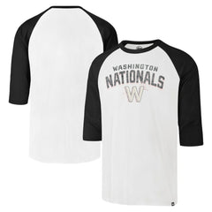 Washington Nationals '47 City Connect Crescent Franklin Raglan 3/4-Sleeve T-Shirt - MLB