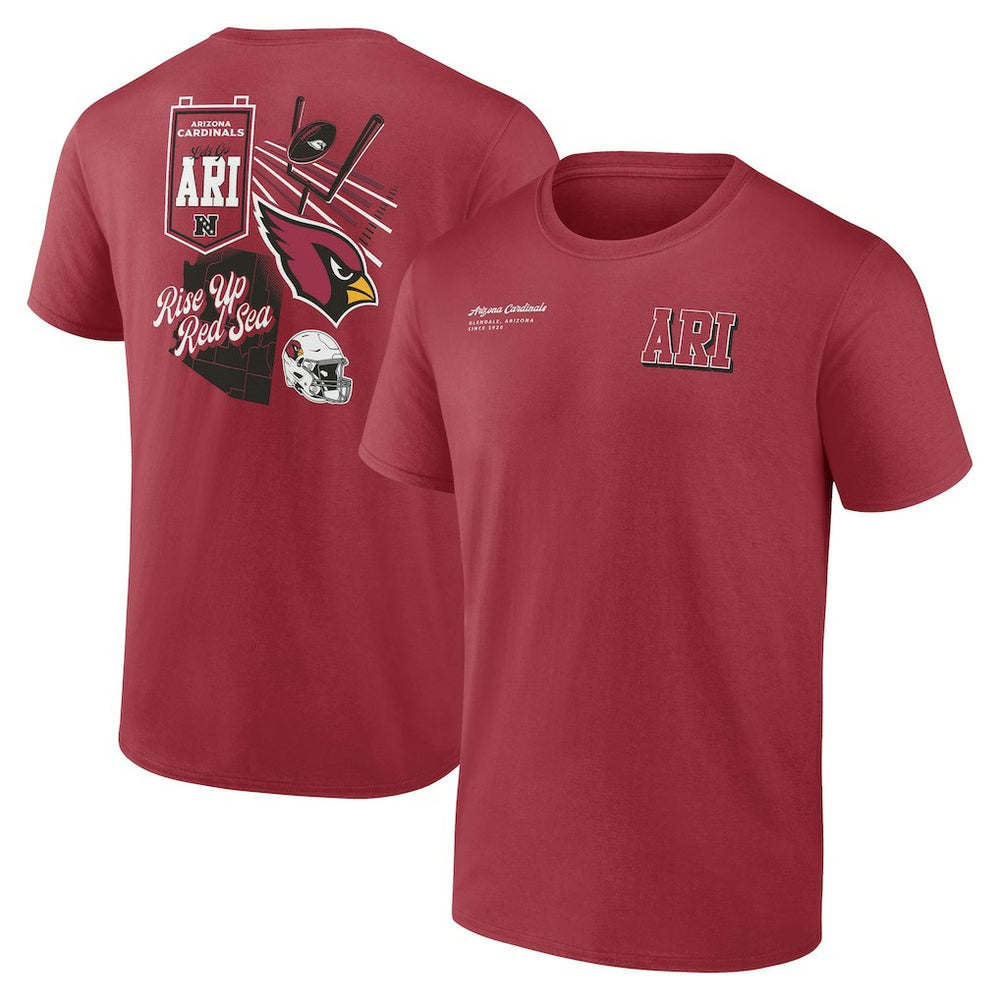Arizona Cardinals Split Zone T-Shirt Cardinal | Fanatics