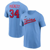 Kirby Puckett Minnesota Twins Nike Cooperstown Collection Name & Number T-Shirt - MLB
