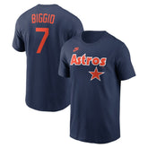 Craig Biggio Houston Astros Nike Cooperstown Collection Name & Number T-Shirt - MLB