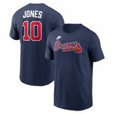 Chipper Jones Atlanta Braves Nike Cooperstown Collection Name & Number T-Shirt - MLB