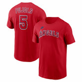 Albert Pujols Los Angeles Angels Nike Cooperstown Collection Name & Number T-Shirt - MLB