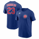 Ryne Sandberg Chicago Cubs Nike Cooperstown Collection Name & Number T-Shirt - MLB