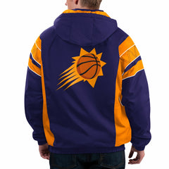 Phoenix Suns Starter Home Team Hoodie Half-Zip Jacket Purple - NBA