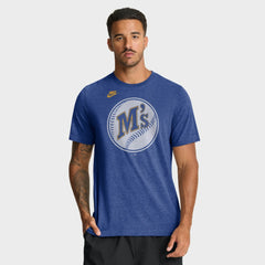 Seattle Mariners Nike Cooperstown Logo Tri-Blend T-Shirt - MLB
