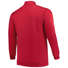 Tampa Bay Buccaneers Profile Big & Tall Fleece Quarter-Zip Jacket Red | NFL