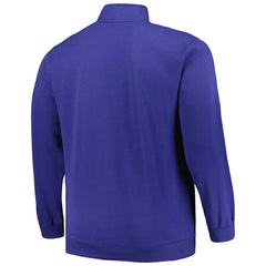 New York Giants Profile Big & Tall Fleece Quarter-Zip Jacket Royal | NFL