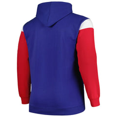 New York Giants Profile Big & Tall Trench Battle Pullover Hoodie Royal | NFL