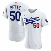 Mookie Betts Los Angeles Dodgers Nike Home Authentic Sponsor Patch Jersey - MLB