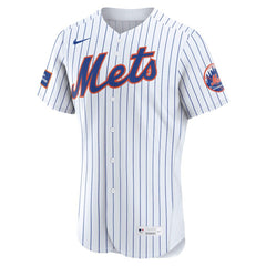 New York Mets Nike Home Sponsor Patch Authentic Jersey - MLB