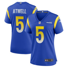 Tutu Atwell Los Angeles Rams Women's Home Game Jersey Royal | Nike for Sale