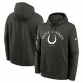 Indianapolis Colts Salute To Service Club Fleece Hoodie Olive | Nike for Sale