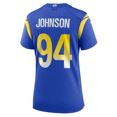 Desjuan Johnson Los Angeles Rams Women's Home Game Jersey Royal | Nike for Sale