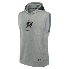 Miami Marlins Nike Authentic Collection Early Work Dri-FIT Sleeveless Hoodie - MLB