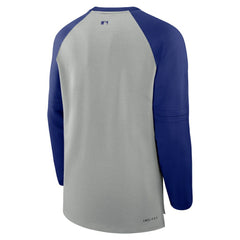 Texas Rangers Nike Authentic Collection Game Time Raglan Performance Long Sleeve T-Shirt - MLB
