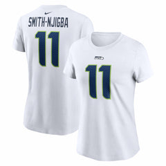Jaxon Smith-Njigba Seattle Seahawks Women's Player Name & Number T-Shirt White | Nike for Sale