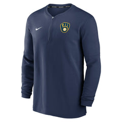 Milwaukee Brewers Nike Authentic Collection Game Time Performance Quarter-Zip Top - MLB