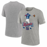 Malik Nabers New York Giants Player Graphic T-Shirt Heather Gray | Nike for Sale