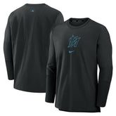 Miami Marlins Nike Authentic Collection Player Dri-FIT Lightweight Pullover - MLB
