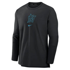 Miami Marlins Nike Authentic Collection Player Dri-FIT Lightweight Pullover - MLB