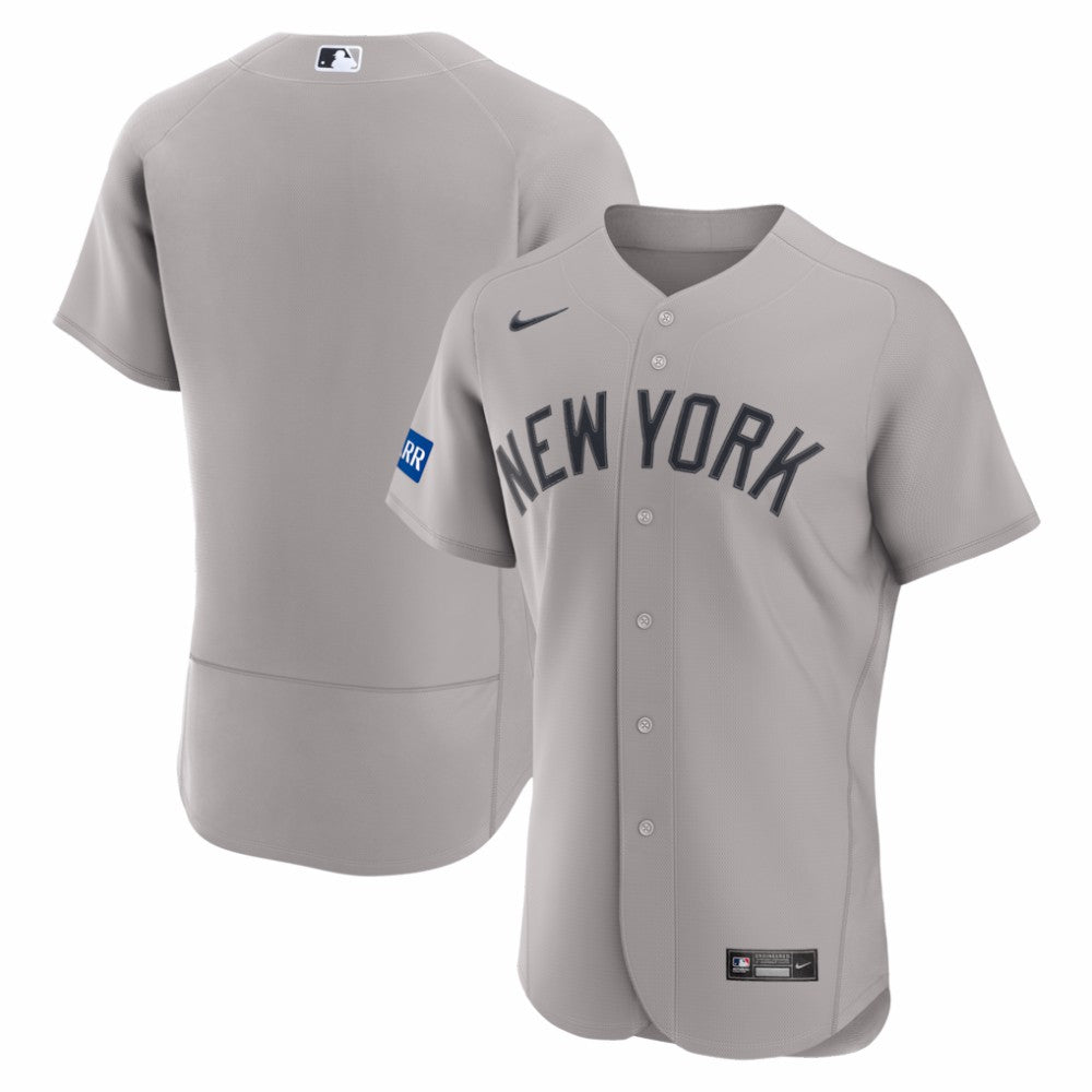 New York Yankees Nike Road Sponsor Patch Authentic Jersey - MLB