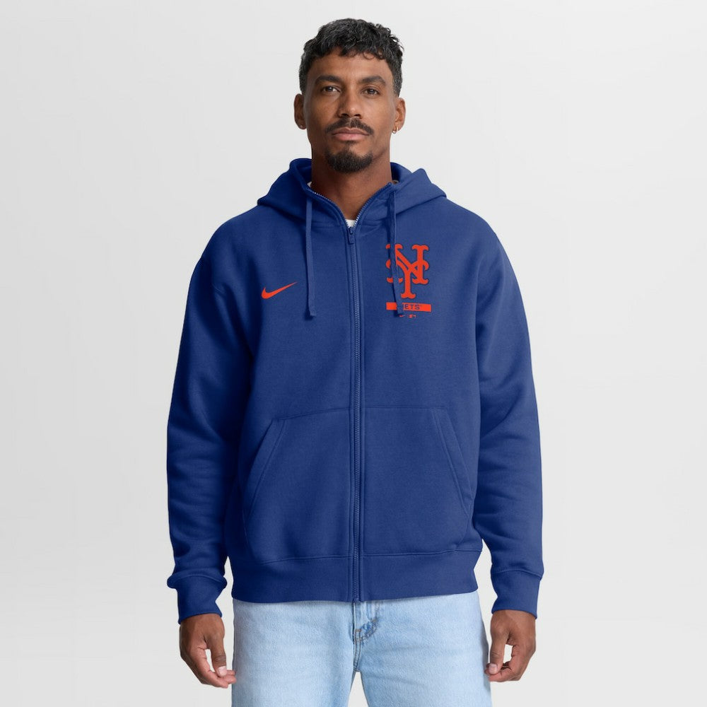 New York Mets Nike Primetime Lockup Full-Zip Hoodie - MLB