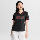 Arizona Diamondbacks Fanatics Women's Diva Race Ahead Raglan V-Neck T-Shirt - MLB