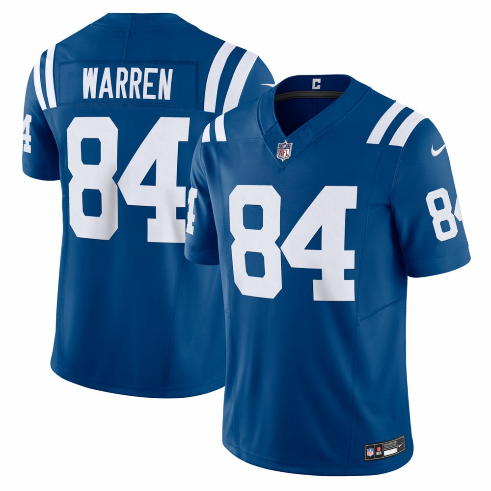 Tyler Warren Indianapolis Colts Team Vapor F.U.S.E. Limited Jersey Royal | Nike for Sale