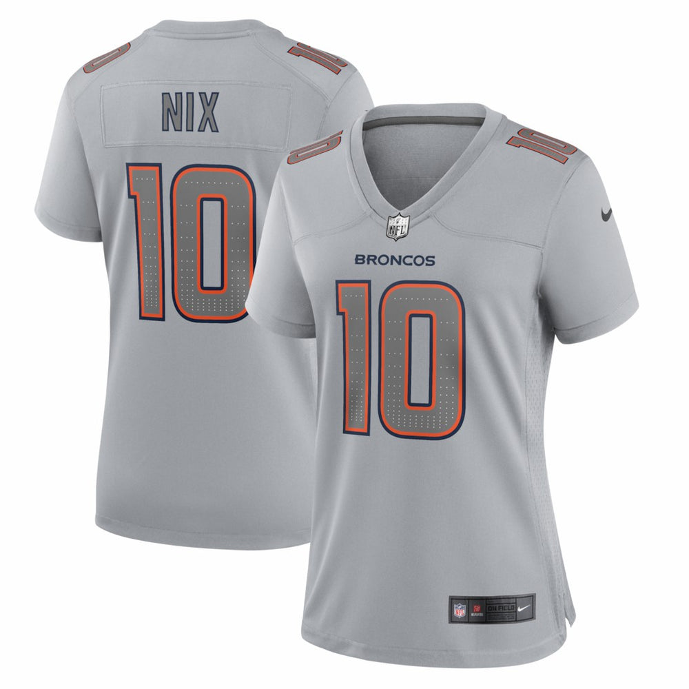 Bo Nix Denver Broncos Women's Fashion Atmosphere Fashion Game Jersey Gray | Nike for Sale