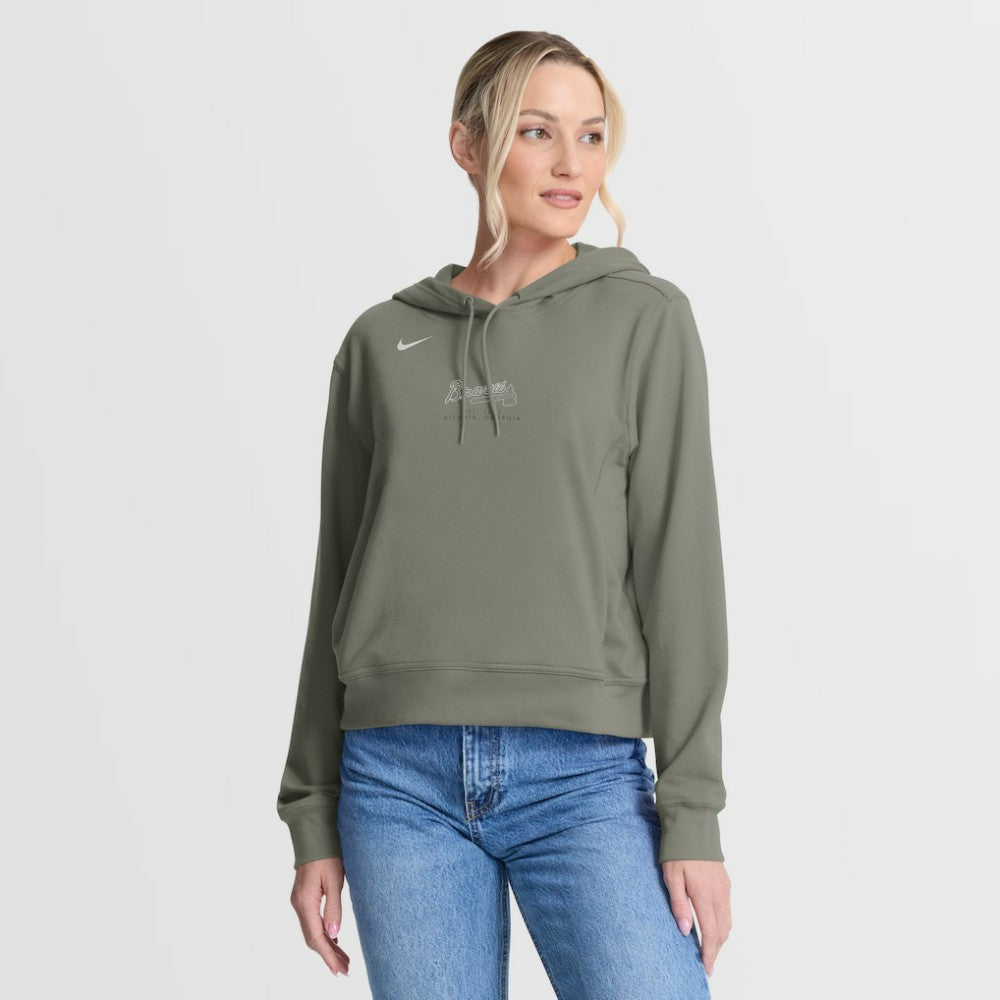 Atlanta Braves Nike Women's One Tri-Blend Dri-FIT Hoodie - MLB