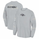 Baltimore Ravens Oversized Type Play Long Sleeve T-Shirt Gray | Fanatics