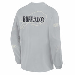 Buffalo Bills Oversized Type Play Long Sleeve T-Shirt Gray | Fanatics