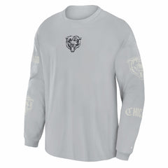 Chicago Bears Oversized Type Play Long Sleeve T-Shirt Gray | Fanatics