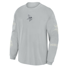 Minnesota Vikings Oversized Type Play Long Sleeve T-Shirt Gray | Fanatics