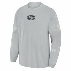 San Francisco 49ers Oversized Type Play Long Sleeve T-Shirt Gray | Fanatics