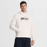 Buffalo Bills Oversized Type Play Location Hoodie Cream | Fanatics
